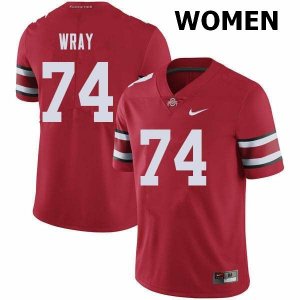 Women's Ohio State Buckeyes #74 Max Wray Red Nike NCAA College Football Jersey Check Out QYH0144CR